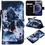 For iPhone 12 mini Painting Horizontal Flip Leather Case with Holder & Card Slot & Lanyard (Magician)