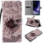 For Samsung Galaxy Note 20 Ultra Painting Horizontal Flip Leather Case with Holder & Card Slot & Lanyard(Castle)