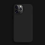 X-level Fancy Series Liquid Silicone Full Coverage Protective Case For iPhone 12 / 12 Pro(Black)