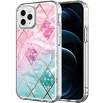 Shockproof Electroplating IMD Protective Case For iPhone 12 Pro Max(WL002EL Marble)