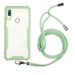 For Samsung Galaxy A10s / M10s Acrylic + Color TPU Shockproof Case with Neck Lanyard(Avocado)