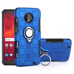 For Motorola Moto Z3 Play 2 In 1 Cube PC + TPU Protective Case with 360 Degrees Rotate Silver Ring Holder(Blue)