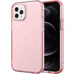 Shockproof Transparent Protective Case For iPhone 12 / 12 Pro(Pink)