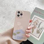 For iPhone 11 Water Sticking TPU Shockproof Protective Case (Flowers)