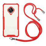 For vivo S1 Pro (Indian Version) / Y9s Acrylic + Color TPU Shockproof Case with Neck Lanyard(Red)