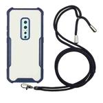 For vivo V17 Pro Acrylic + Color TPU Shockproof Case with Neck Lanyard(Dark Blue)