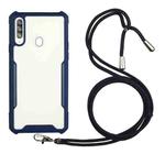 For vivo Y17 / Y15 / Y12 / Y11 / Y3 / U10 / U3x Acrylic + Color TPU Shockproof Case with Neck Lanyard(Dark Blue)