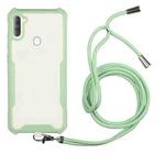 For OPPO Realme 5/5s/5i/6i/Narzo 20A/10/10A Acrylic + Color TPU Shockproof Case with Neck Lanyard(Avocado)