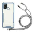 For OPPO Realme 7i / C17 Acrylic + Color TPU Shockproof Case with Neck Lanyard(Milk Grey)