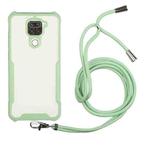 For Xiaomi Redmi Note 9 / 10X 4G Acrylic + Color TPU Shockproof Case with Neck Lanyard(Avocado)