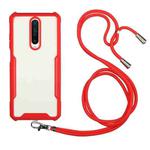 For Xiaomi Mi 9T / Redmi K20 Acrylic + Color TPU Shockproof Case with Neck Lanyard(Red)