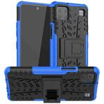 For LG K92 5G Tire Texture Shockproof TPU+PC Protective Case with Holder(Blue)