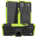 For LG K92 5G Tire Texture Shockproof TPU+PC Protective Case with Holder(Green)