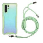 For Huawei P30 Pro Acrylic + Color TPU Shockproof Case with Neck Lanyard(Avocado)