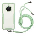 For Huawei Y9a Acrylic + Color TPU Shockproof Case with Neck Lanyard(Avocado)