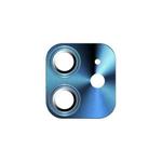 For iPhone 12 TOTUDESIGN AB-065 Armor Series Aluminum Alloy + Tempered Glass Integrated Lens Film(Blue)
