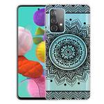 For Samsung Galaxy A52 5G / 4G Colored Drawing Pattern Highly Transparent TPU Protective Case(Mandala)