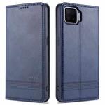 For Oppo A73(4G)2020 AZNS Magnetic Calf Texture Horizontal Flip Leather Case with Card Slots & Holder & Wallet(Dark Blue)