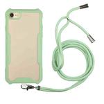 Acrylic + Color TPU Shockproof Case with Neck Lanyard For iPhone 6(Avocado Green)