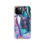 IMD 2 in 1 Upper Lower Cover Double-sided Film Glitter Marble Protective Case For iPhone 12 Pro Max(Colour)