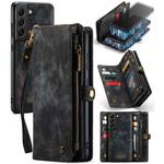 FFor Samsung Galaxy S21+ 5G CaseMe-008 Detachable Multifunctional Flip Leather Phone Case(Black)