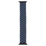Plastic Buckle Mixed Color Nylon Braided Single Loop Watch Band For Apple Watch Ultra 49mm / Series 8&7 45mm / SE 2&6&SE&5&4 44mm / 3&2&1 42mm, Size:L(Camouflage Blue)