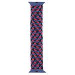 Plastic Buckle Mixed Color Nylon Braided Single Loop Watch Band For Apple Watch Ultra 49mm / Series 8&7 45mm / SE 2&6&SE&5&4 44mm / 3&2&1 42mm, Size:XXL(Camouflage Red)