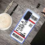 For OnePlus 9 Boarding Pass Series TPU Phone Protective Case(Kuala Lumpur)