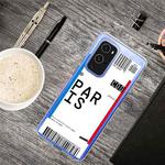 For OnePlus 9 Pro Boarding Pass Series TPU Phone Protective Case(Paris)