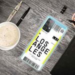 For Samsung Galaxy A52 5G / 4GG Boarding Pass Series TPU Phone Protective Case(Los Angeles)