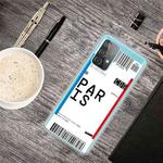 For Samsung Galaxy A52 5G / 4G Boarding Pass Series TPU Phone Protective Case(Paris)
