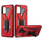 For Samsung Galaxy A02s (US Version) Shockproof TPU + PC Protective Case with Holder(Red)