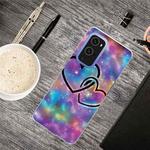 For OnePlus 9 Shockproof Painted Transparent TPU Protective Case(Starry Love)