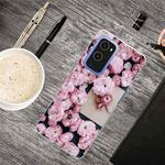 For OnePlus 9 Shockproof Painted Transparent TPU Protective Case(Envelope Rose)