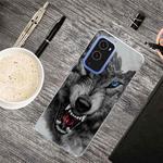 For OnePlus 9 Shockproof Painted Transparent TPU Protective Case(Mountain Wolf)