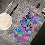 For Samsung Galaxy A52 5G / 4GG Shockproof Painted Transparent TPU Protective Case(Starry Love)
