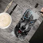 For Samsung Galaxy A72 5G / 4G Shockproof Painted Transparent TPU Protective Case(Mountain Wolf)