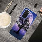 For OnePlus 9 Pro Shockproof Painted Transparent TPU Protective Case(Moon Tree)