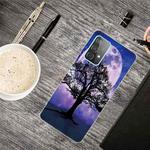 For Samsung Galaxy A72 5G /4G Shockproof Painted Transparent TPU Protective Case(Moon Tree)