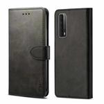For Huawei P Smart 2021 GUSSIM GS-001 Business Style Horizontal Flip Skin Feel PU Leather Case with Holder & Card Slots & Wallet & Photo Frame(Black)