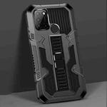 For OPPO Realme C17 Vanguard Warrior All Inclusive Double-color Shockproof TPU + PC Protective Case with Holder(Black)