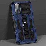 For vivo V19 Vanguard Warrior All Inclusive Double-color Shockproof TPU + PC Protective Case with Holder(Blue)