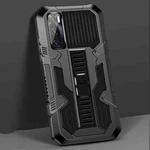 For vivo V20 SE Vanguard Warrior All Inclusive Double-color Shockproof TPU + PC Protective Case with Holder(Black)