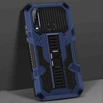 For vivo Y17 / Y12 / Y15 / Y11 2019 / Y5 2020 Vanguard Warrior All Inclusive Double-color Shockproof TPU + PC Protective Case with Holder(Blue)