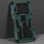 For vivo Y17 / Y12 / Y15 / Y11 2019 / Y5 2020 Vanguard Warrior All Inclusive Double-color Shockproof TPU + PC Protective Case with Holder(Graphite Green)