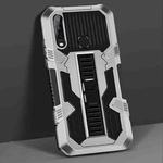 For vivo Y17 / Y12 / Y15 / Y11 2019 / Y5 2020 Vanguard Warrior All Inclusive Double-color Shockproof TPU + PC Protective Case with Holder(Silver White)