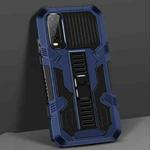 For vivo Y20 / Y20S Vanguard Warrior All Inclusive Double-color Shockproof TPU + PC Protective Case with Holder(Blue)