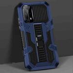 For Huawei P40 Pro Vanguard Warrior All Inclusive Double-color Shockproof TPU + PC Protective Case with Holder(Blue)