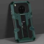 For Huawei Y9a Vanguard Warrior All Inclusive Double-color Shockproof TPU + PC Protective Case with Holder(Graphite Green)