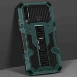 For Huawei Y7p Vanguard Warrior All Inclusive Double-color Shockproof TPU + PC Protective Case with Holder(Graphite Green)